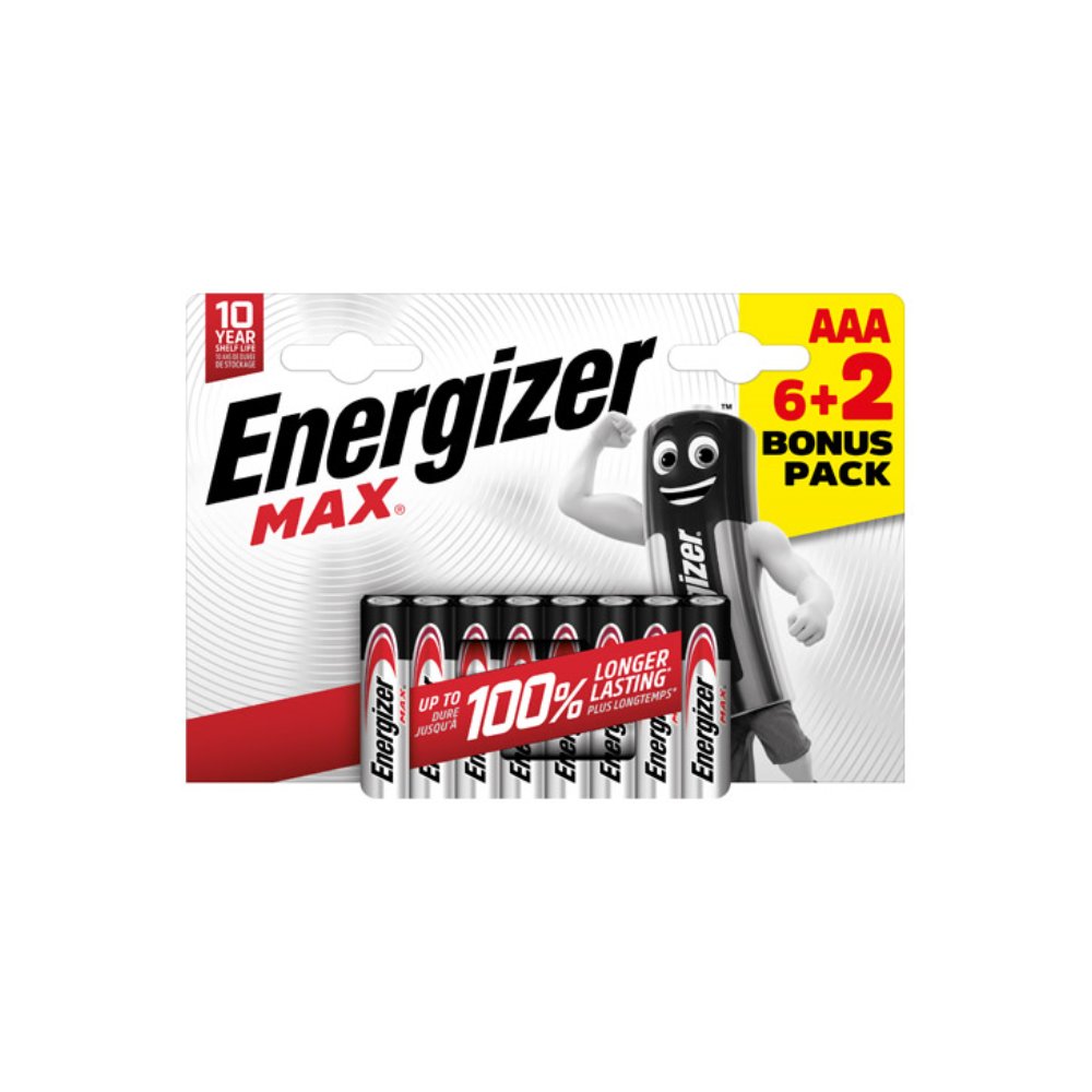 Energizer - Energizer Max LR03 AAA BL6+2 PROMO